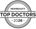 Logo for New Beauty Top Doctor 2026, which has featured Jeffrey Epstein, MD, FACS