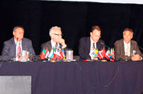Dr. Jeffrey Epstein, Miami board-certified facial plastic surgeon, participating in an international medical panel discussion